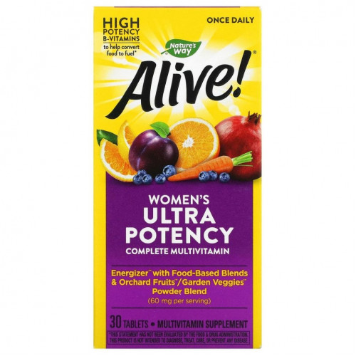 Nature's Way, Alive! Women's Ultra Potency Complete Multi-Vitamin, 30 Tablets