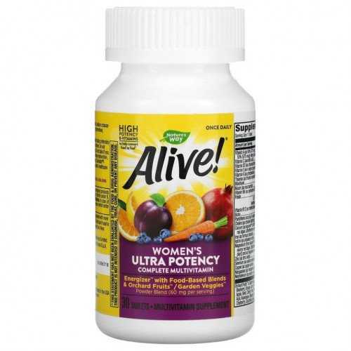 Nature's Way, Alive! Women's Ultra Potency Complete Multi-Vitamin, 30 Tablets