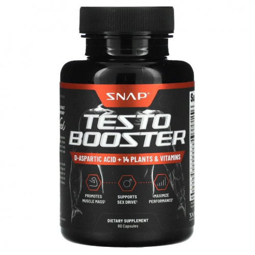 Snap Supplements, Testo Booster, 60 капсул