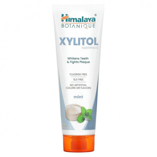 Himalaya, Зубная паста с ксилитолом, мята, 113 г (4 унции)