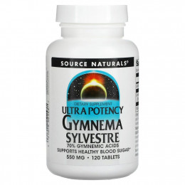 Source Naturals, Ultra Potency Gymnema Sylvestre, 550 мг, 120 таблеток