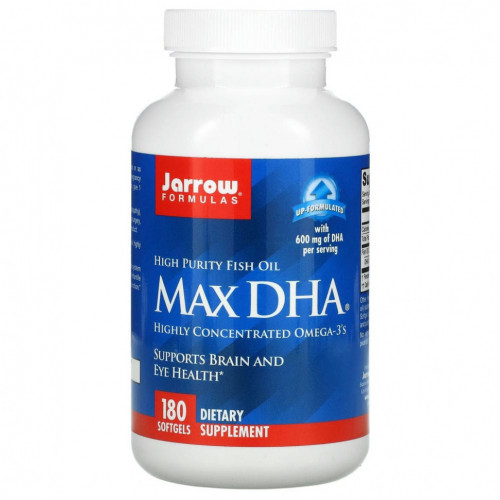 Jarrow Formulas, Max DHA, 180 мягких таблеток