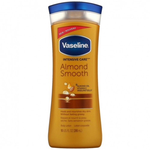 Vaseline, Intensive Care, гладкий лосьон для тела с миндалем, 295 мл (10 жидк. Унций)