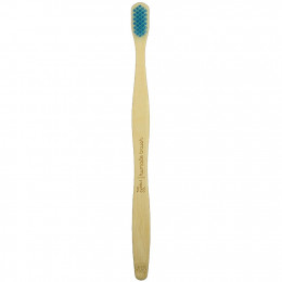 The Humble Co., Humble Bamboo Toothbrush, для взрослых чувствительных людей, синий цвет, 1 зубная щетка