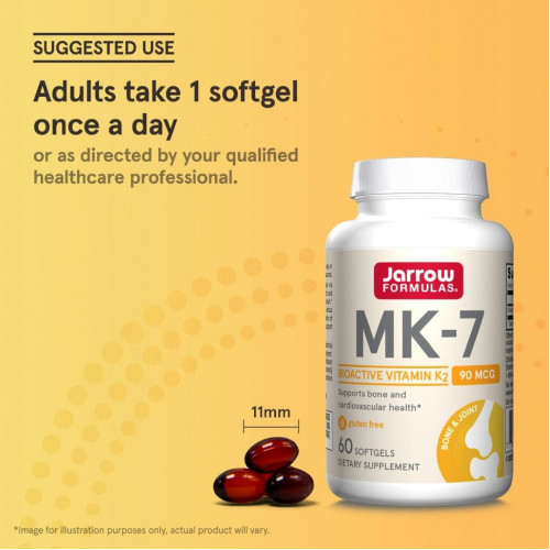 Jarrow Formulas, MK-7, 90 мкг, 60 капсул