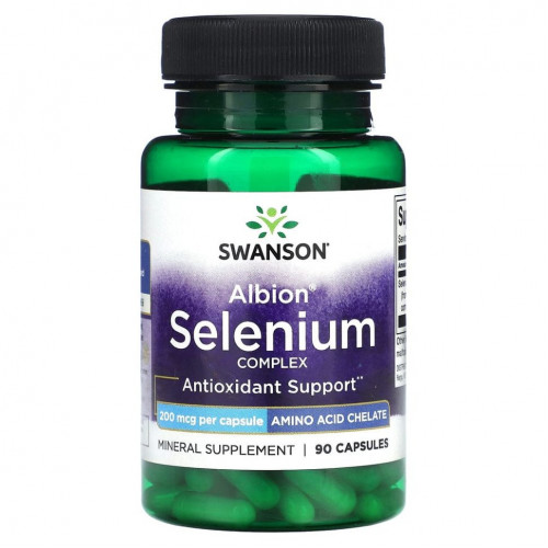 Swanson, Albion Selenium Complex, 200 мкг, 90 капсул