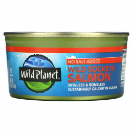 Wild Planet, Дикая нерка, без добавления соли, 170 г (6 унций)