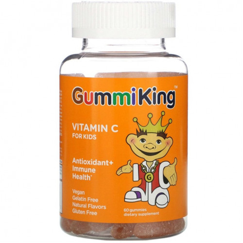 GummiKing, витамин C для детей, 60 жевательных таблеток