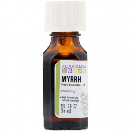 Aura Cacia, Pure Essential Oil, Myrrh, .5 fl oz (15 ml)