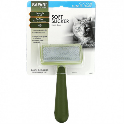 Safari, Soft Slicker Brush for All Breeds of Cats, 1 Slicker Brush