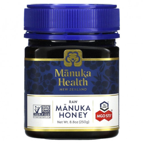 Manuka Health, Мед мануки, MGO 573+, 250 г (8,8 унции)