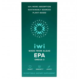 iWi, Omega-3 EPA, Algae-Based, 30 Softgels