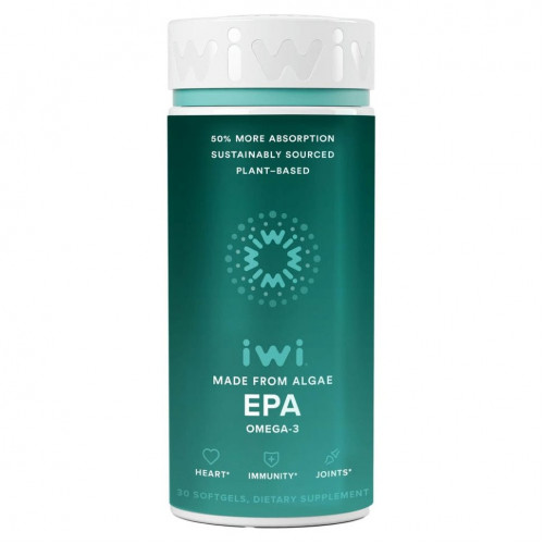 iWi, Omega-3 EPA, Algae-Based, 30 Softgels