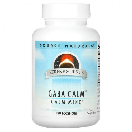 Source Naturals, GABA Calm, ГАМК, 120 таблеток для рассасывания