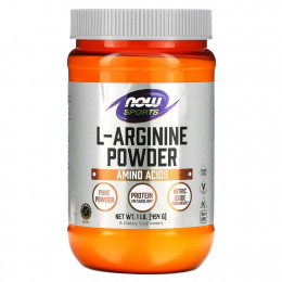 NOW Foods, Sports, L-Arginine Powder, 1 фунт (454 г)