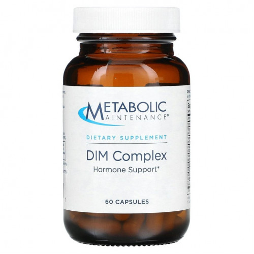 Metabolic Maintenance, DIM Complex, дииндолилметан с кофакторами, 60 капсул