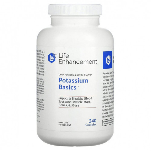 Life Enhancement, Potassium Basics, 240 капсул