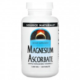 Source Naturals, Магния аскорбат, 1000 мг, 120 таблеток