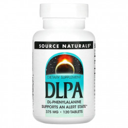 Source Naturals, DLPA, 375 мг, 120 таблеток