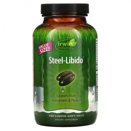 Irwin Naturals, Steel-Libido, 150 мягких желатиновых капсул с жидкостью