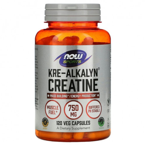 NOW Foods, Sports, Kre-Alkalyn Creatine (креалкалин креатин), 120 капсул