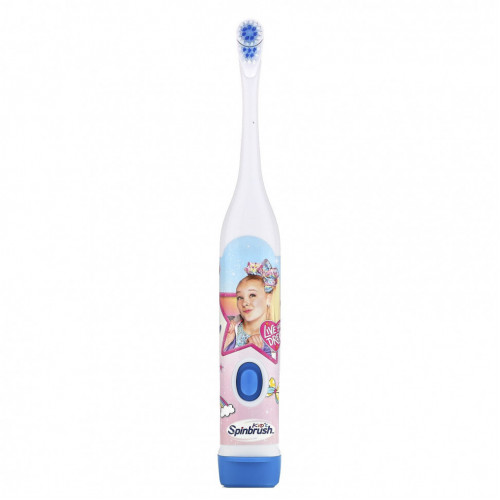 Arm & Hammer, Kid's Spinbrush, JoJo Siwa, мягкая зубная щетка на батарейках, 1 шт.