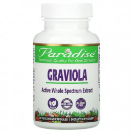 Paradise Herbs, Brazilian Graviola, 60 Vegetarian Capsules