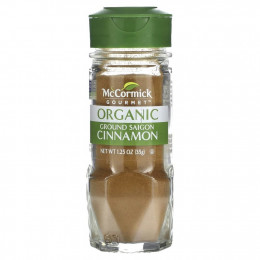 McCormick Gourmet, Organic, Молотая сайгонская корица, 1,25 унции (35 г)