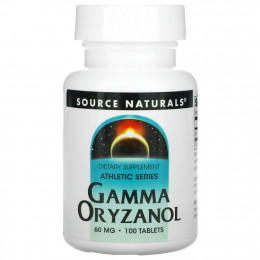 Source Naturals, Athletic Series, гамма-оризанол, 60 мг, 100 таблеток