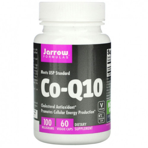 Jarrow Formulas, коэнзим Q10, 100 мг, 60 растительных капсул