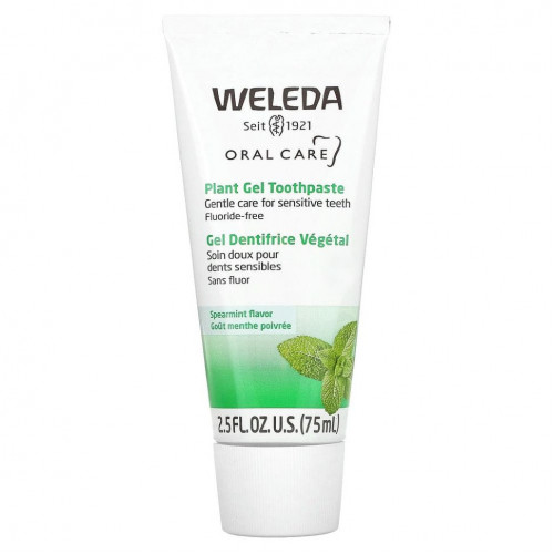 Weleda, Oral Care, гелевая зубная паста с растительными экстрактами, сладкая мята, 75 мл (2,5 жидких унций)