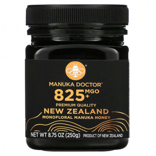 Manuka Doctor, Монофлорный мед манука, MGO 825+, 250 г (8,75 унции)