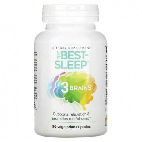 Natural Factors, 3 Brains, The Best-Sleep, 90 вегетарианских капсул