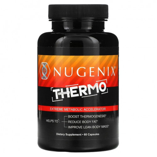 Nugenix, Thermo, экстремальный ускоритель метаболизма, 60 капсул