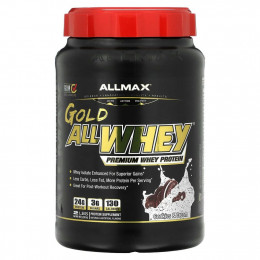 ALLMAX Nutrition, Gold AllWhey, 100% сывороточный протеин премиального качества, печенье и сливки, 907 г (32 унции)