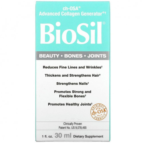 BioSil by Natural Factors, ch-OSA, улучшенный источник коллагена, 30 мл (1 жидк. унция)