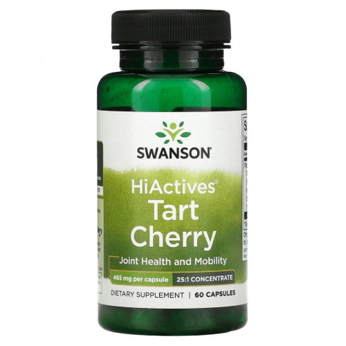 Swanson, HiActives Tart Cherry, 465 мг, 60 капсул