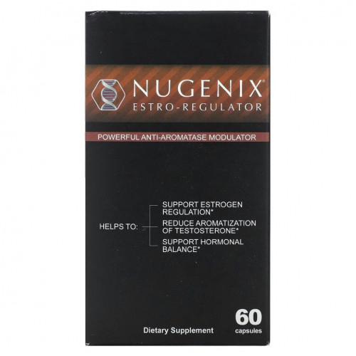 Nugenix, Estro-Regulator, мощный модулятор антиароматазы, 60 капсул