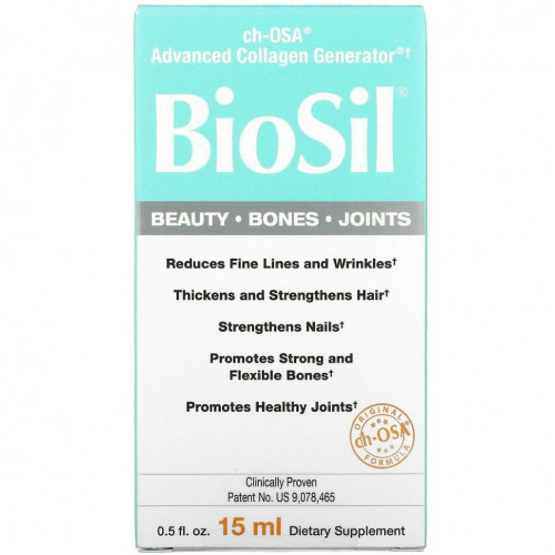 BioSil by Natural Factors, ch-OSA Advanced Collagen Generator, 15 мл (0,5 жидкой унции)