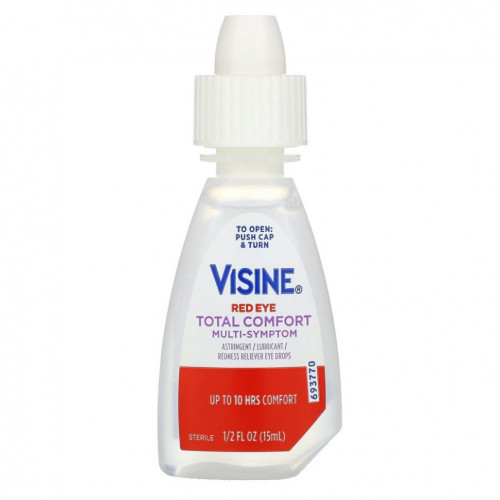 Visine, Red Eye, глазные капли многоцелевого действия, 15 мл, (1/2 жидк. унции)