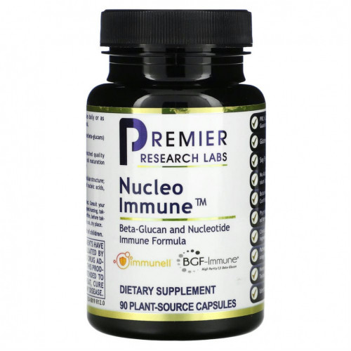 Premier Research Labs, Nucleo Immune, 90 капсул растительного происхождения