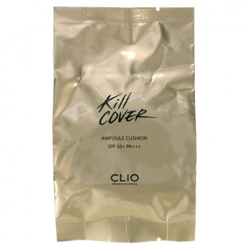 Clio, Kill Cover, набор кушонов в ампулах, SPF 50+, PA +++, песок 05, 2 ампулы, 15 г (0,52 унции)