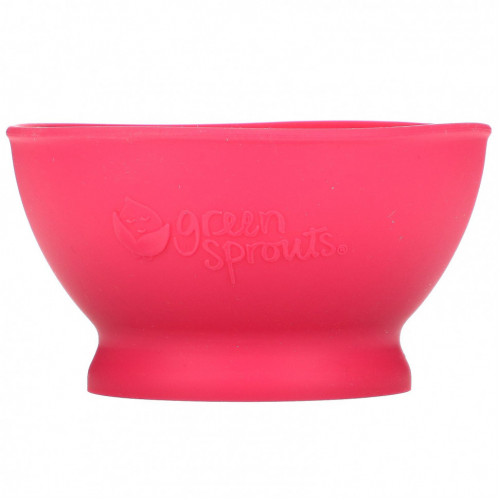 Green Sprouts, Learning Bowl, 9+ Months, Pink, 1 Bowl