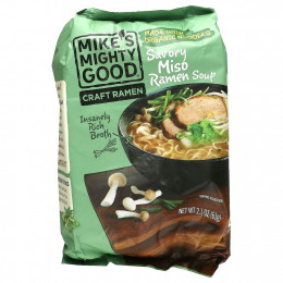 Mike's Mighty Good, Craft Ramen, пикантный суп из мисо рамен, 61 г (2,1 унции)