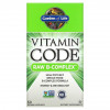 Garden of Life, Vitamin Code, Raw B-Complex, комплекс витаминов группы В, 60 веганских капсул