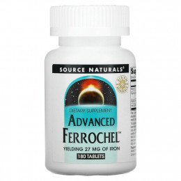 Source Naturals, Advanced Ferrochel, улучшенная формула, 180 таблеток