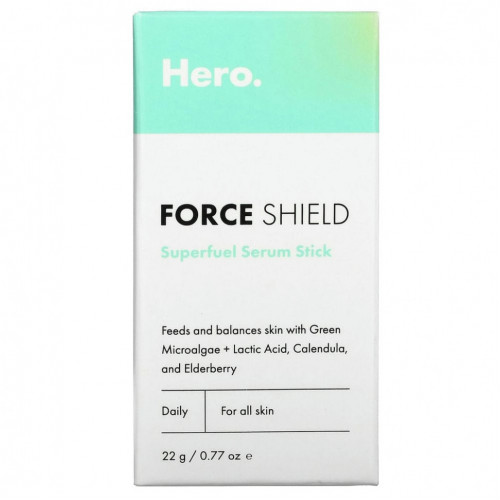 Hero Cosmetics, Force Shield, сыворотка-стик Superfuel, 22 г (0,77 унции)