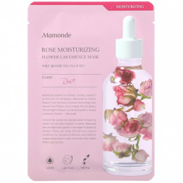 Mamonde, Flower Lab Essence Mask, увлажняющая маска с розой, 1 шт., 25 мл