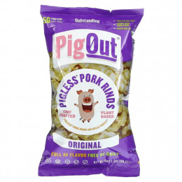 Pigout, Свиные шкурки без свиней, оригинальные, 99,22 г (3,5 унции)