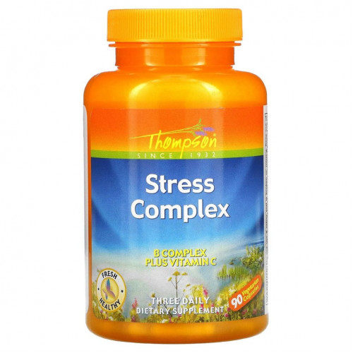 Thompson, Витаминный комплекс Stress Complex, 90 растительных капсул